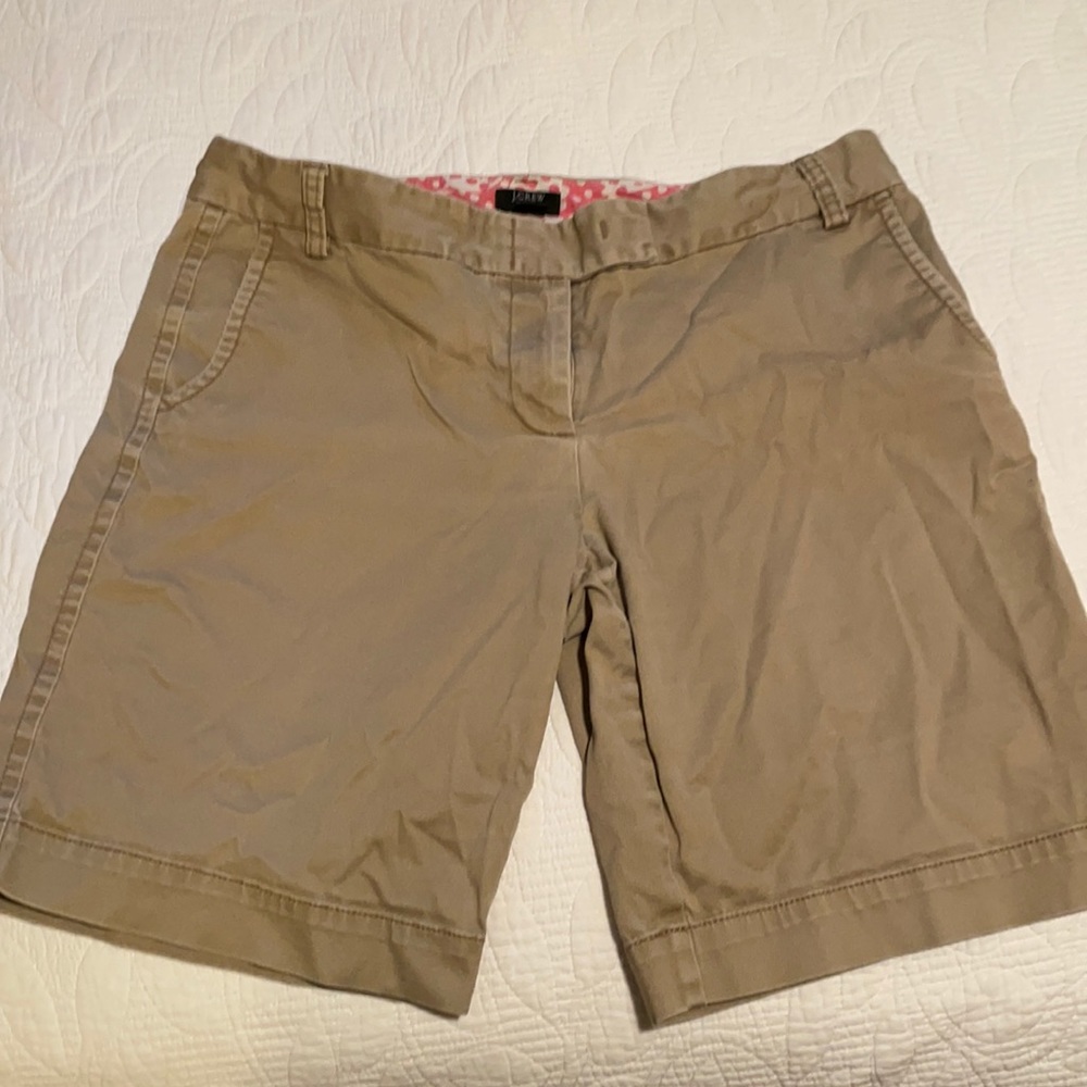 J Crew khaki Bermuda shorts